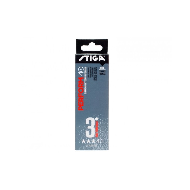 STIGA ***-Ball Optimum 40+ pack of 3-white