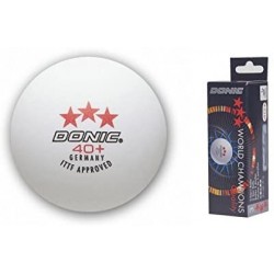 DONIC "40+ *** Cell-Free" - pack de 3 -red