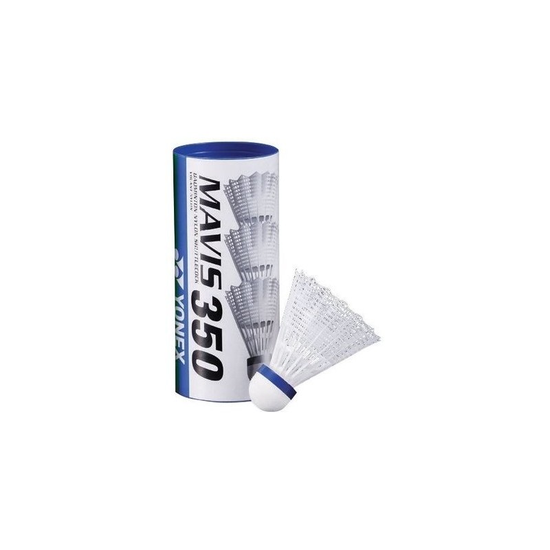 YONEX Mavis 350- white ( Pack of 6)